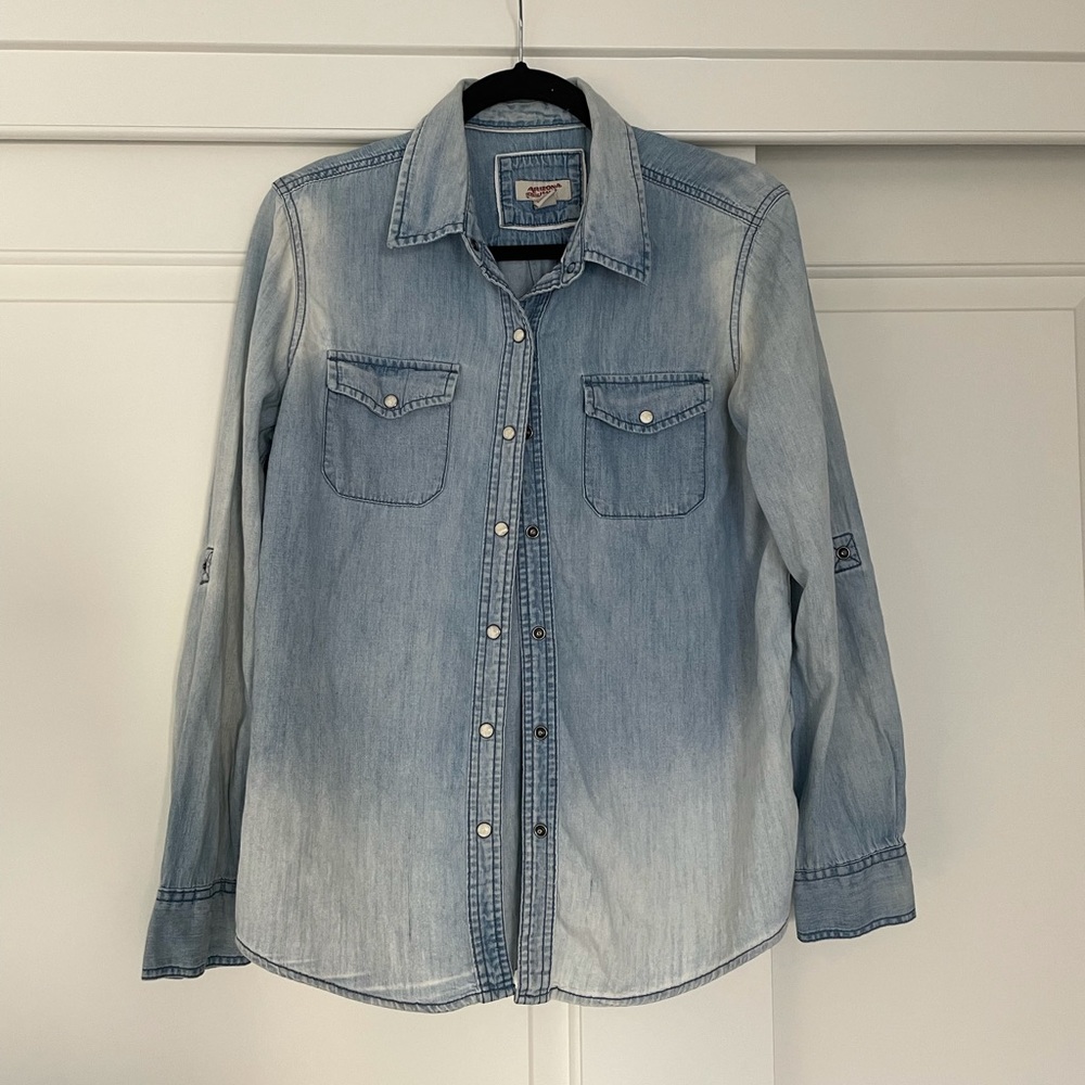 Ombré Denim Button Down